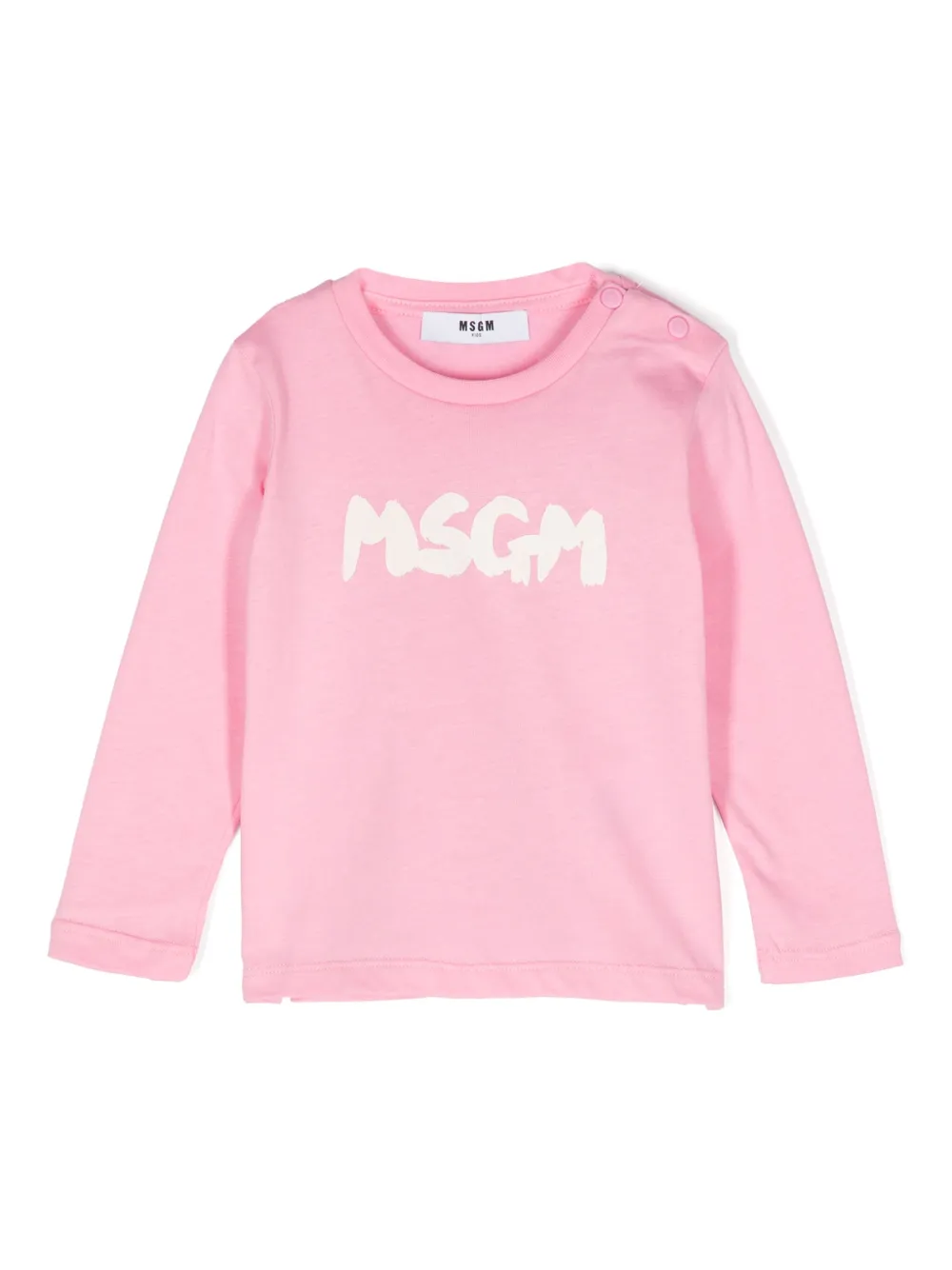 

Футболка с логотипом MSGM Kids, розовый
