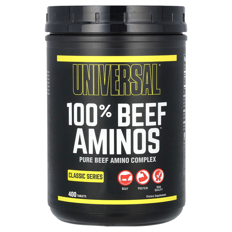 

Universal U, Classic Series, 100% аминокислоты из говядины, 400 таблеток