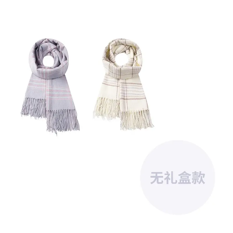 

Вязаный шарф унисекс, White+Blue