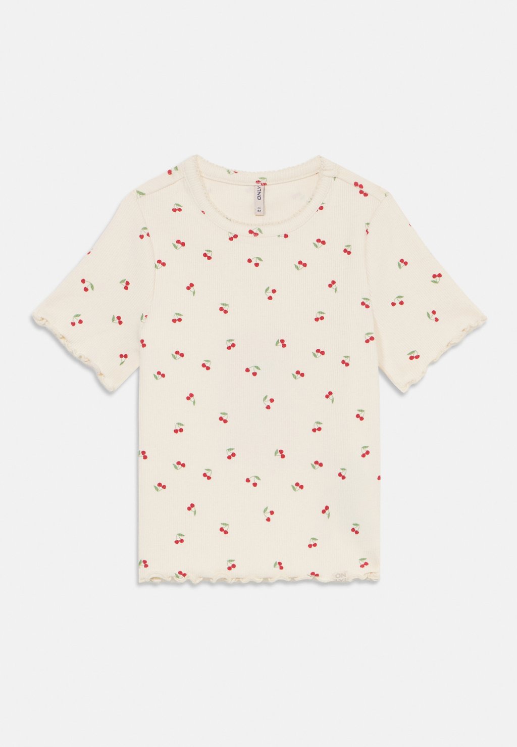 

Футболка с принтом KMGTRINNY LIFE O NECK ONLY MINI, светло-желтый
