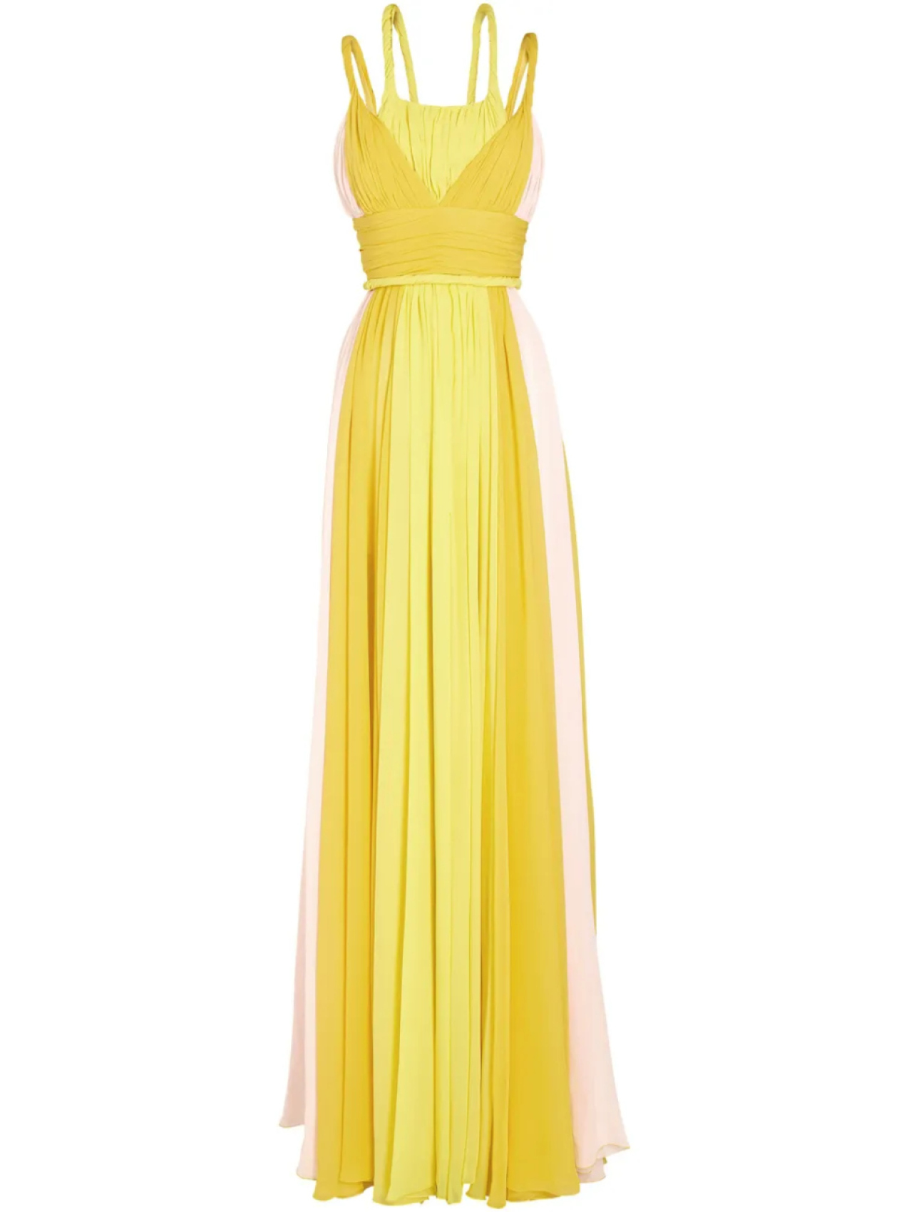 

Многослойное платье Giambattista Valli, желтый