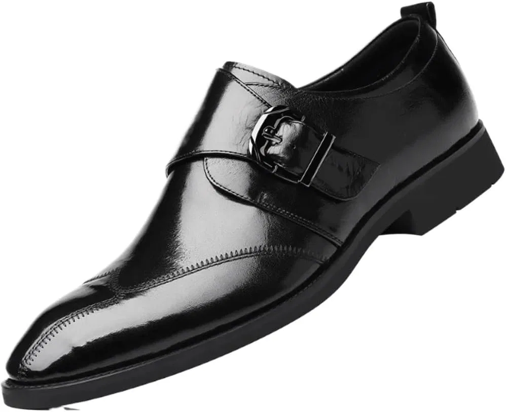 Лоферы мужские из искусственной кожи на плоской подошве, классические, Black UOPYNE