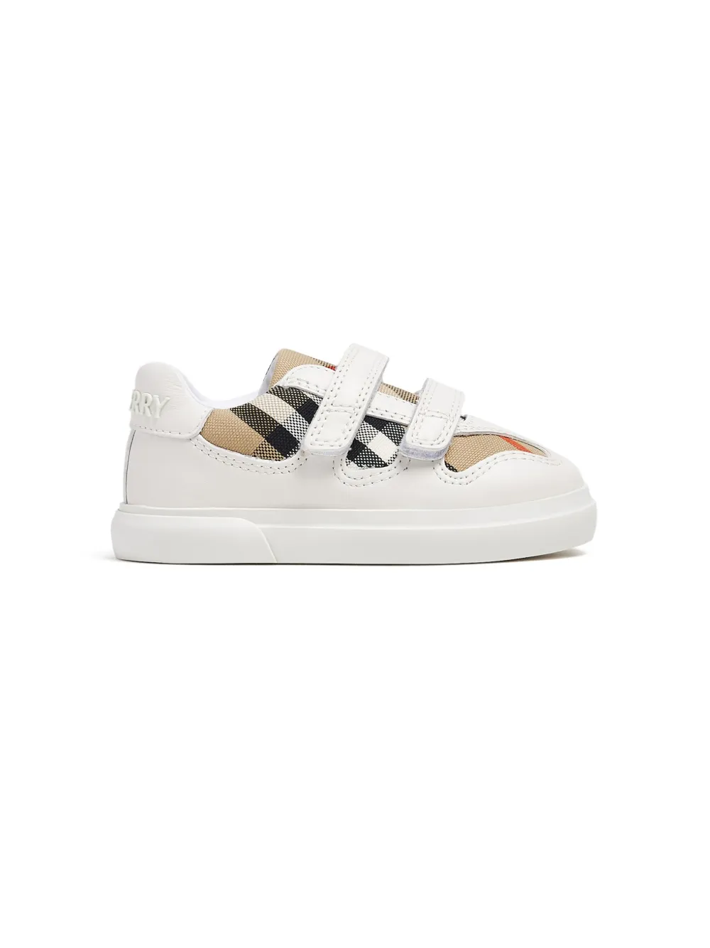 

Кроссовки на липучках BURBERRY KIDS, белый
