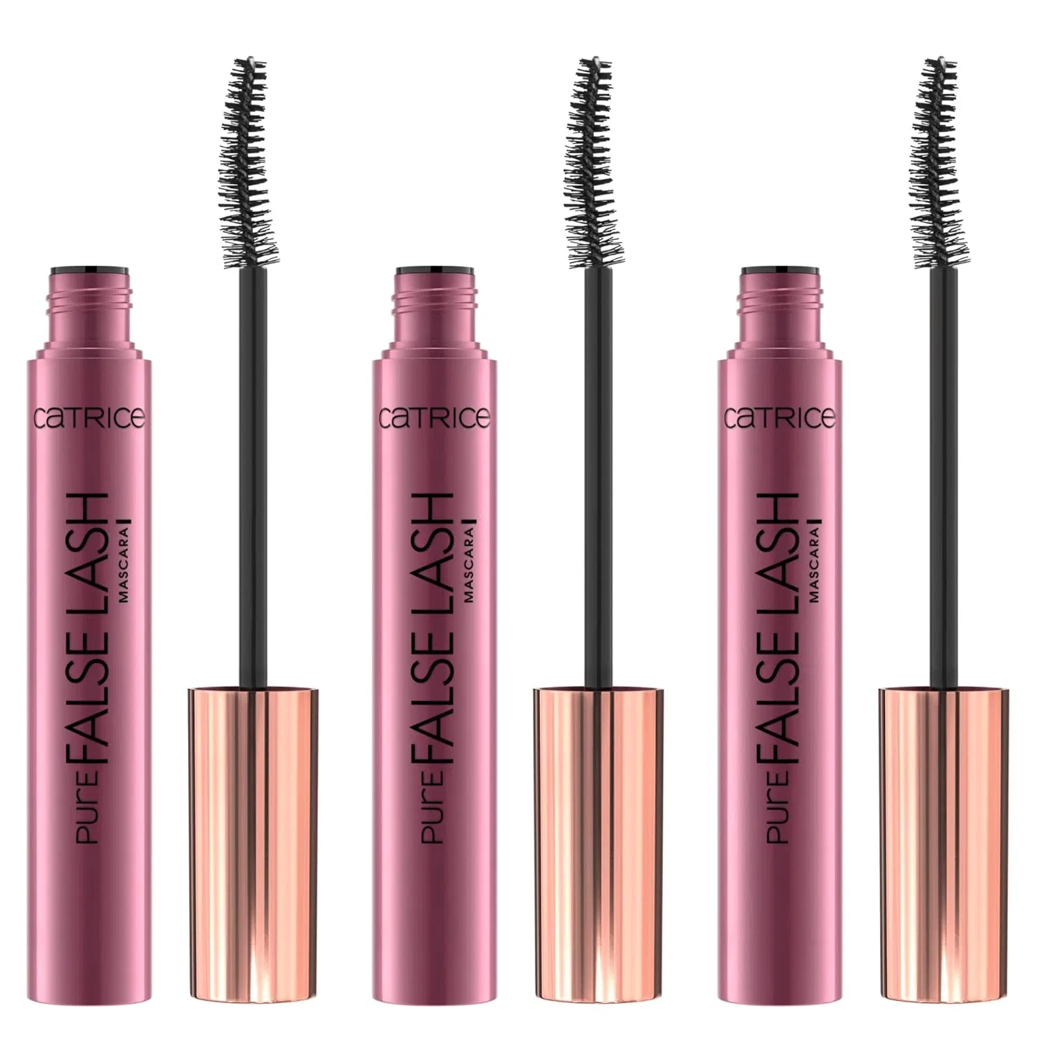 Тушь для ресниц Catrice Pure False Lash № 010, черная (3 штуки) Catrice, 010 Truly Black