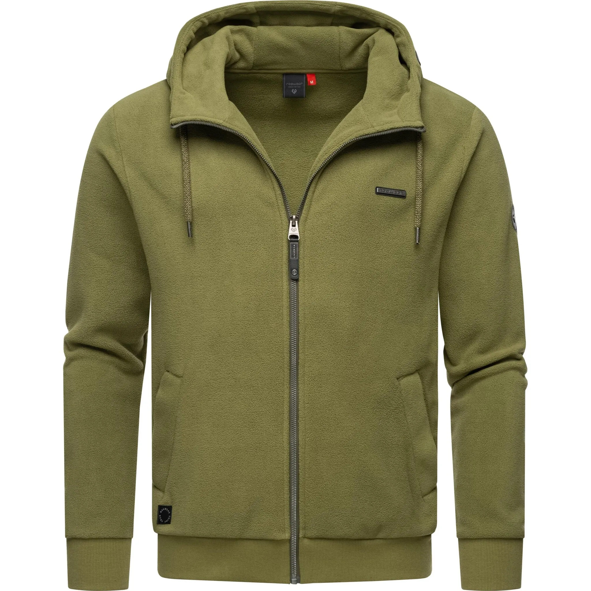 

Толстовка с капюшоном Ragwear "Natte Zip Fleece", мужская легкая базовая флисовая куртка с капюшоном, зеленый