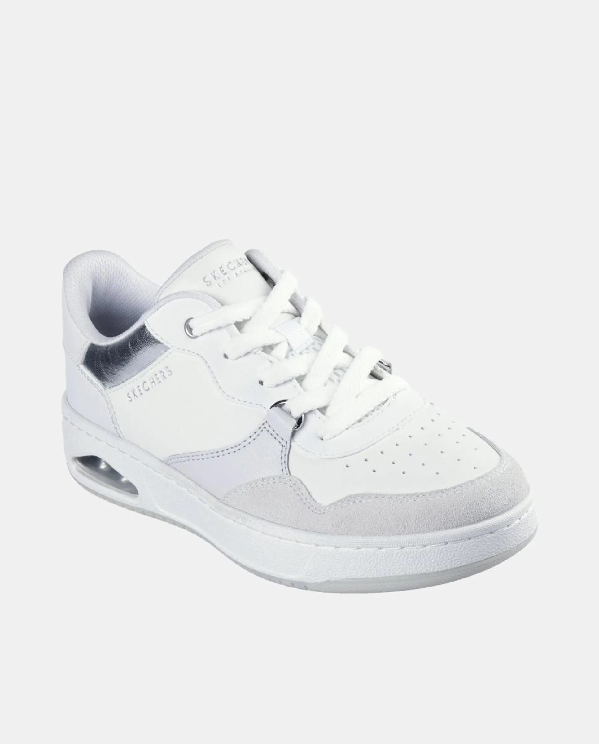 Женские кроссовки из кожи с воздушной камерой Skechers, нежно-розовый — фото 2