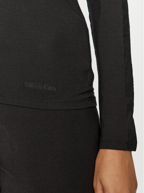 Пижамная футболка стандартного кроя Calvin Klein, черный — фото 3