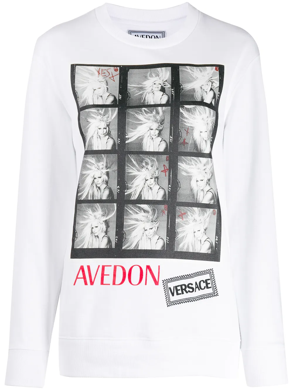 

Футболка Avedon с принтом VERSACE, белый