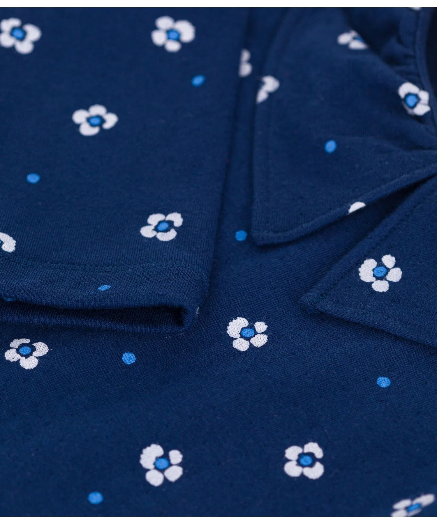 Детская футболка с длинным рукавом Petit Bateau с цветочным принтом — фото 3