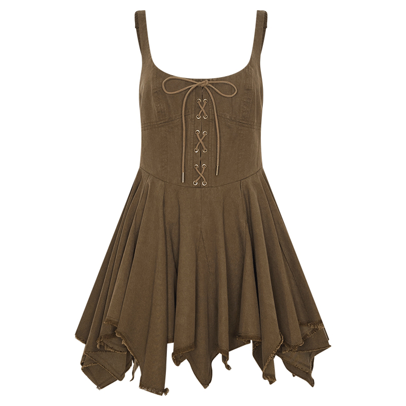 

URppp Платье-сорочка UR для женщин в темно-коричневом цвете