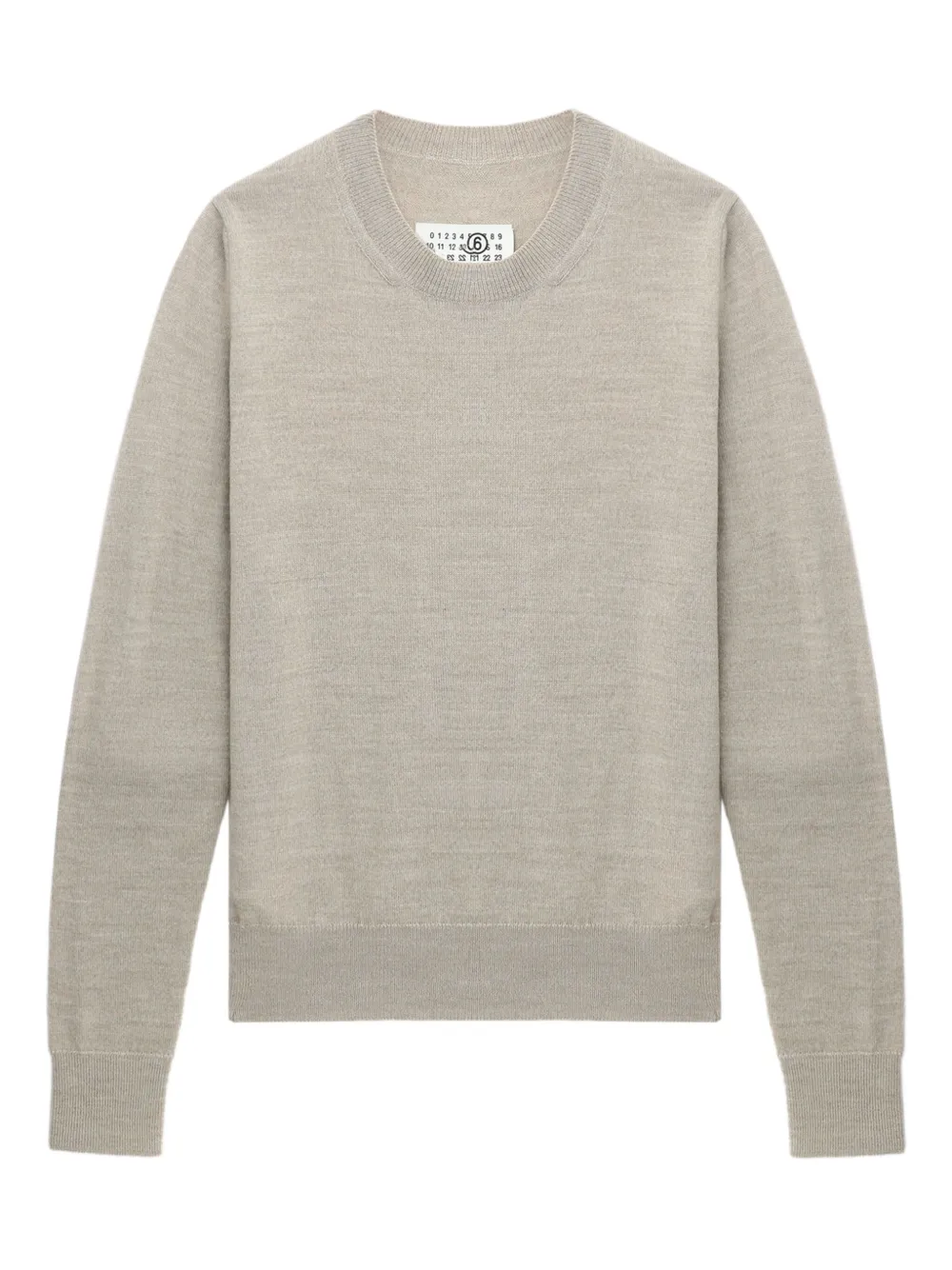 

Свитер с нашивками на локтях MM6 Maison Margiela, нейтральный