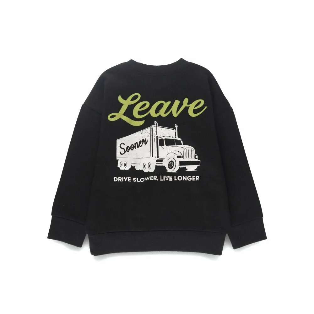 Свитшот с различными графическими принтами Branshes, 92: Truck - Black — фото 2