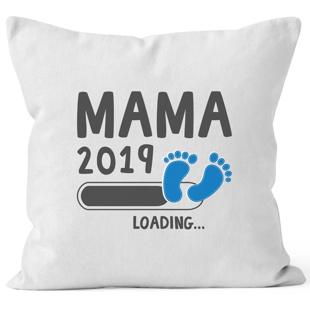 

Наволочка для мамы, 2019, подарочная подушка для будущей мамы, хлопковый подарок на рождение, MoonWorks, бело-синий, униразмер