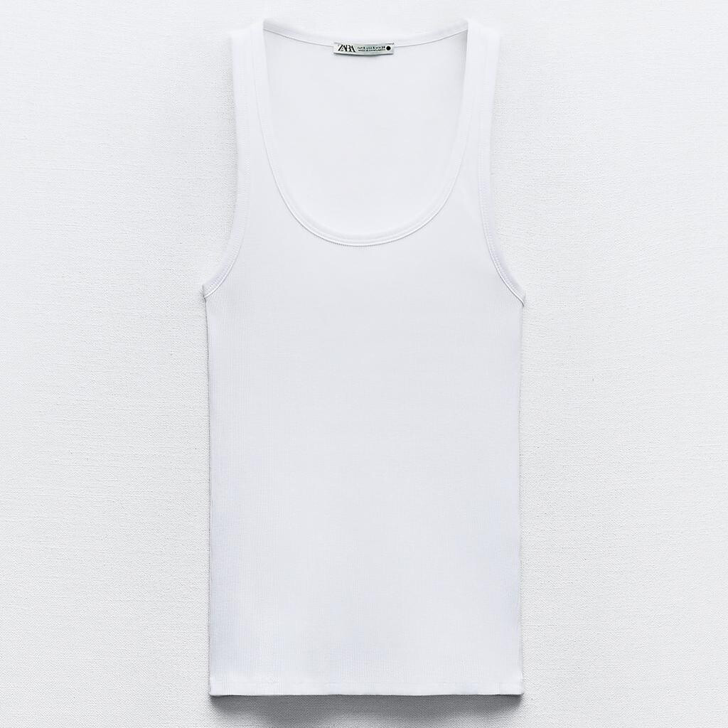 

Майка Zara Cotton, белый