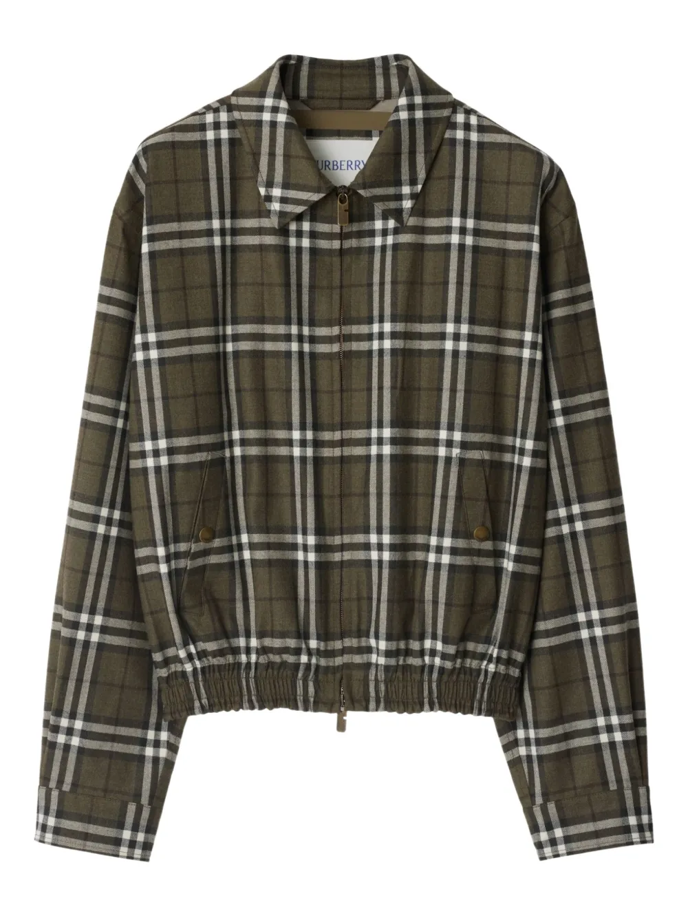 

Жакет в клетку BURBERRY, зеленый