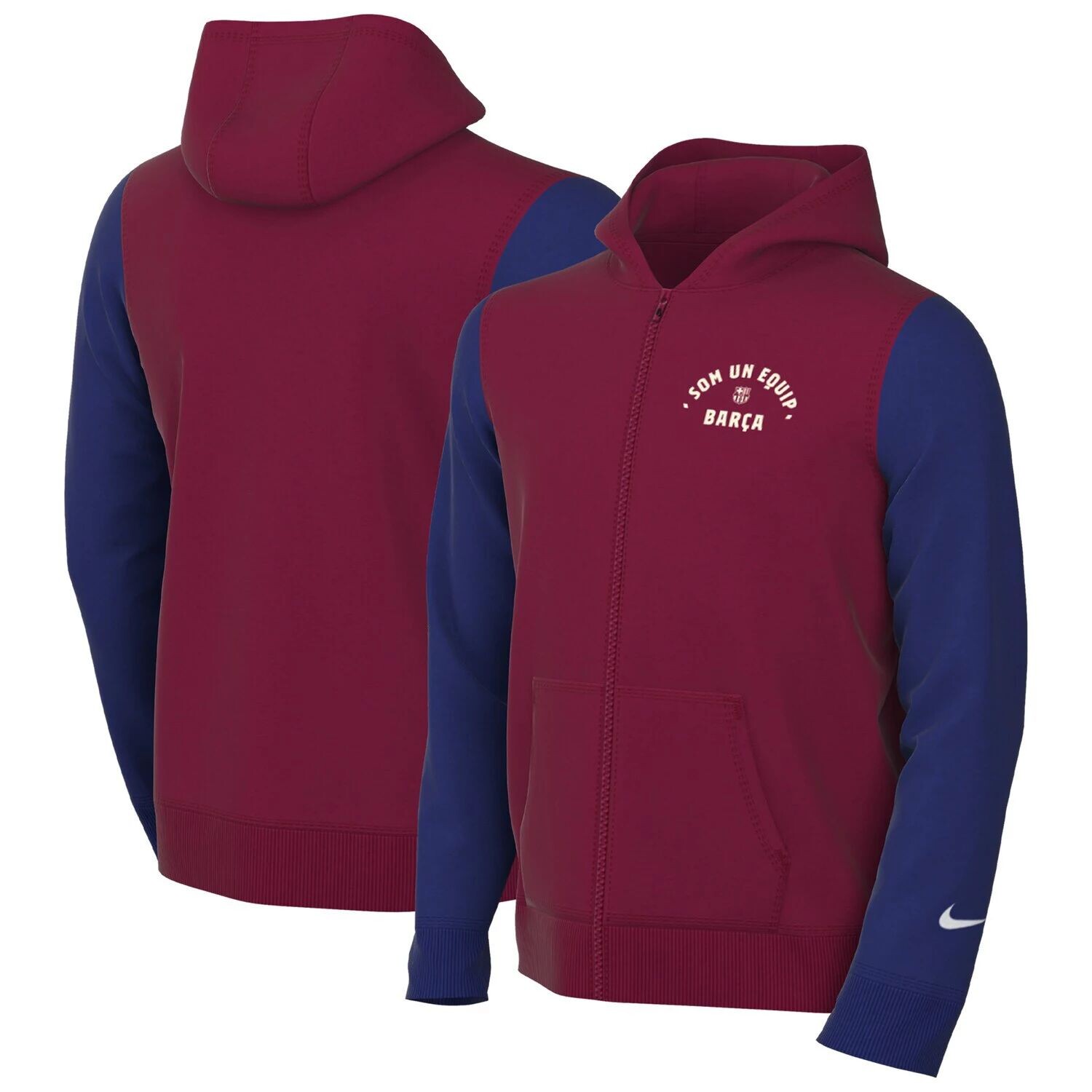 

Молодежная худи с молнией во всю длину Nike Red Barcelona Club Nike