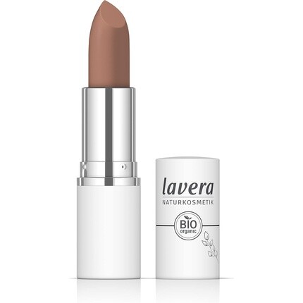 

Помада Lavera Comfort Matt, оттенок Warm Wood 02, насыщенный цвет, матовый финиш, ощущение комфорта, стойкость до 6 часов, веганская натуральная косметика, 18,2 г