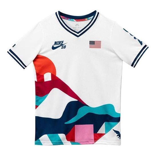 

Футболка Nike SB x Parra USA Federation Kit Crew Tee 'White Multi', мультиколор, Черный, Футболка Nike SB x Parra USA Federation Kit Crew Tee 'White Multi', мультиколор
