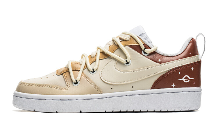 

Кроссовки Nike Court Borough Series Skateboard Shoes Women's Low-Top Beige Red