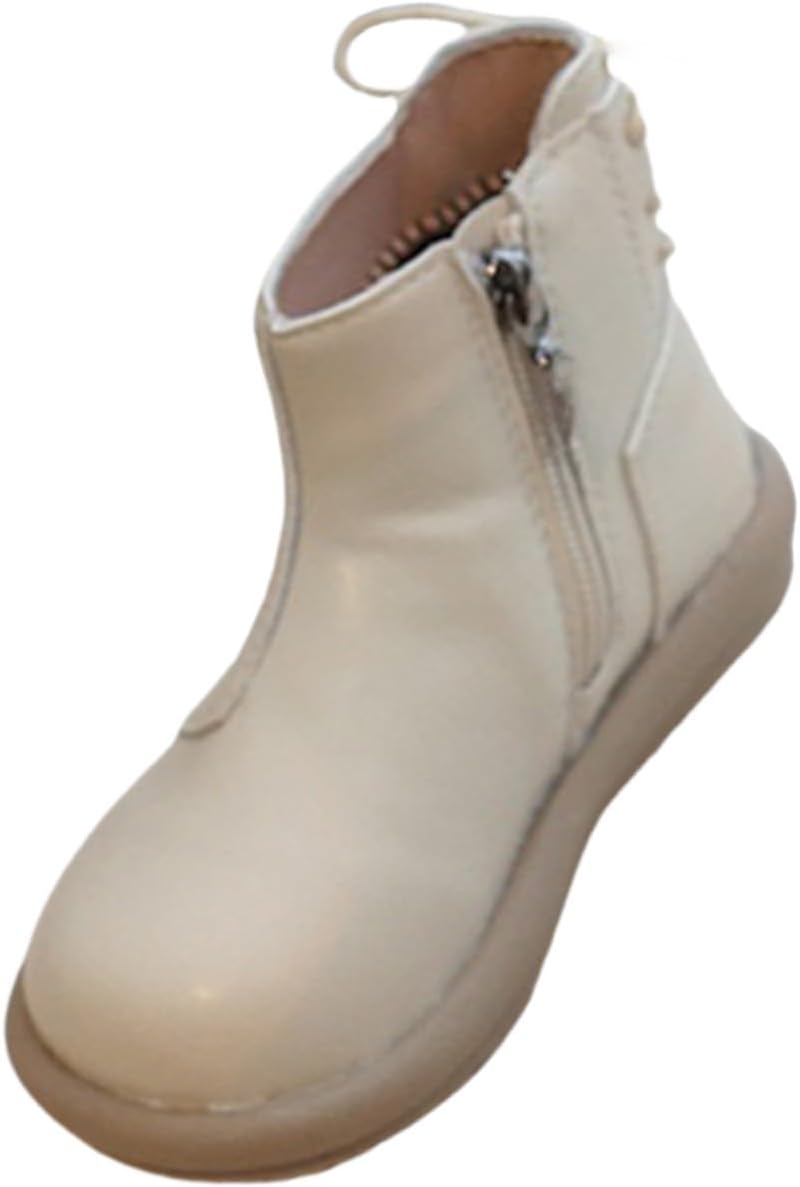 

Водонепроницаемые ботинки для малышей, девочек и мальчиков, высокие, для первых шагов, с мягкой подошвой, противоскользящие, плоские, ботинки для маленьких «безумных ученых» Generic, Beige