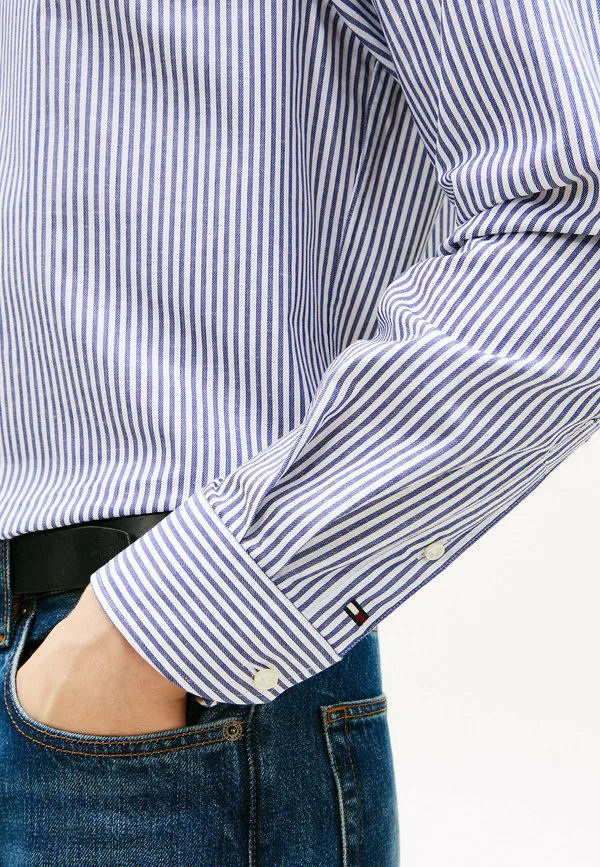 Рубашка в стиле smart casual с полосками Tommy Hilfiger, Navy Iris — фото 4
