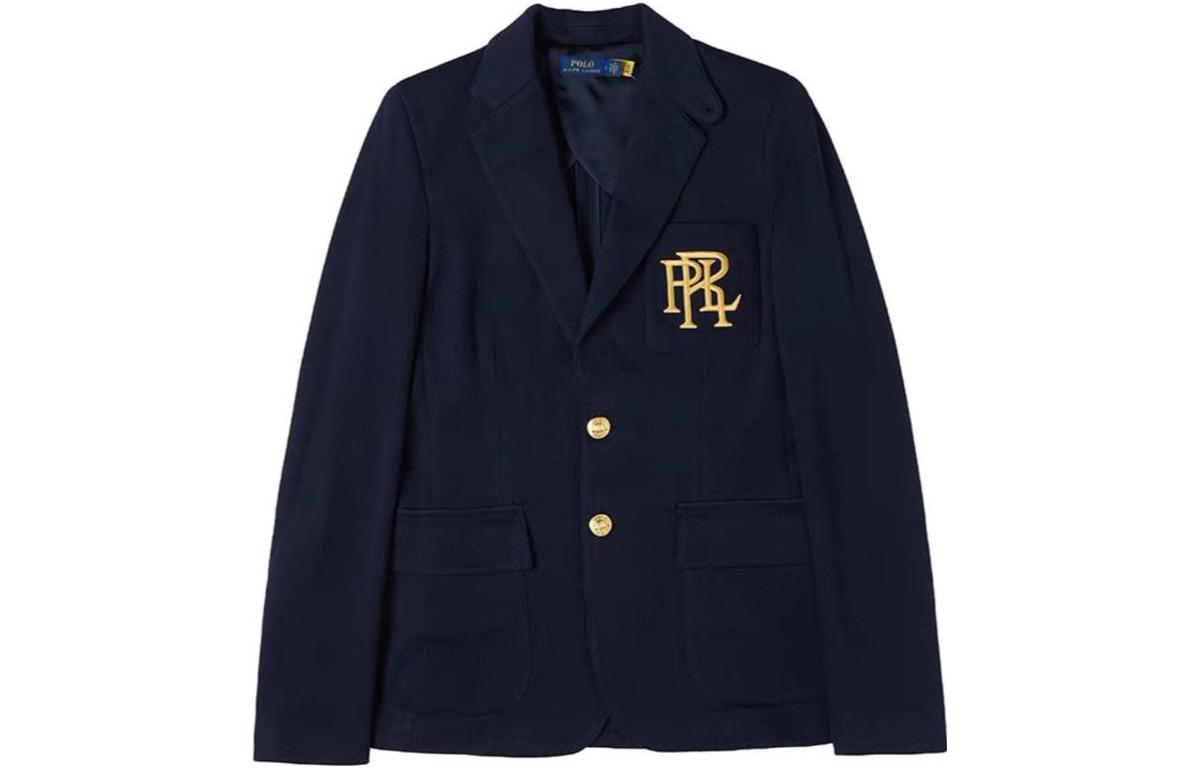 

Женский деловой пиджак цвета морской волны Polo Ralph Lauren, Marine Blue