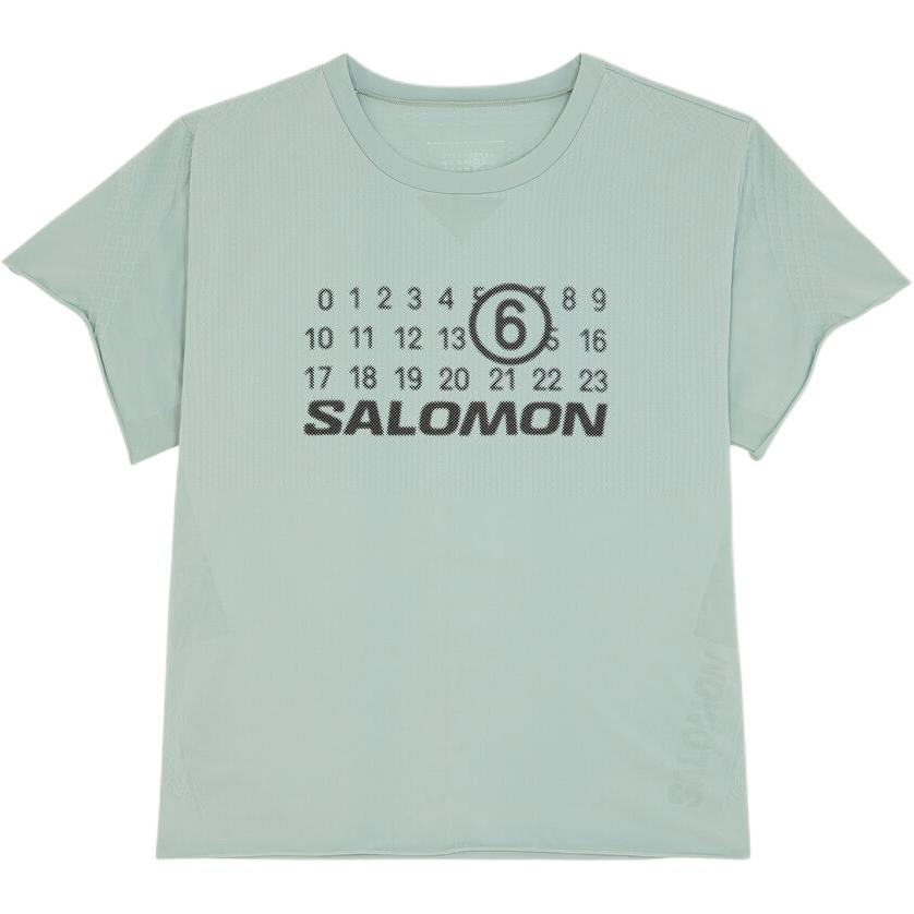 

Футболка X Salomon Seamless MM6 Maison Margiela, сине-зеленая