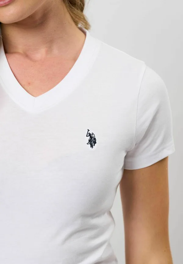 Базовая футболка uwadelle U.S. Polo Assn., White — фото 4