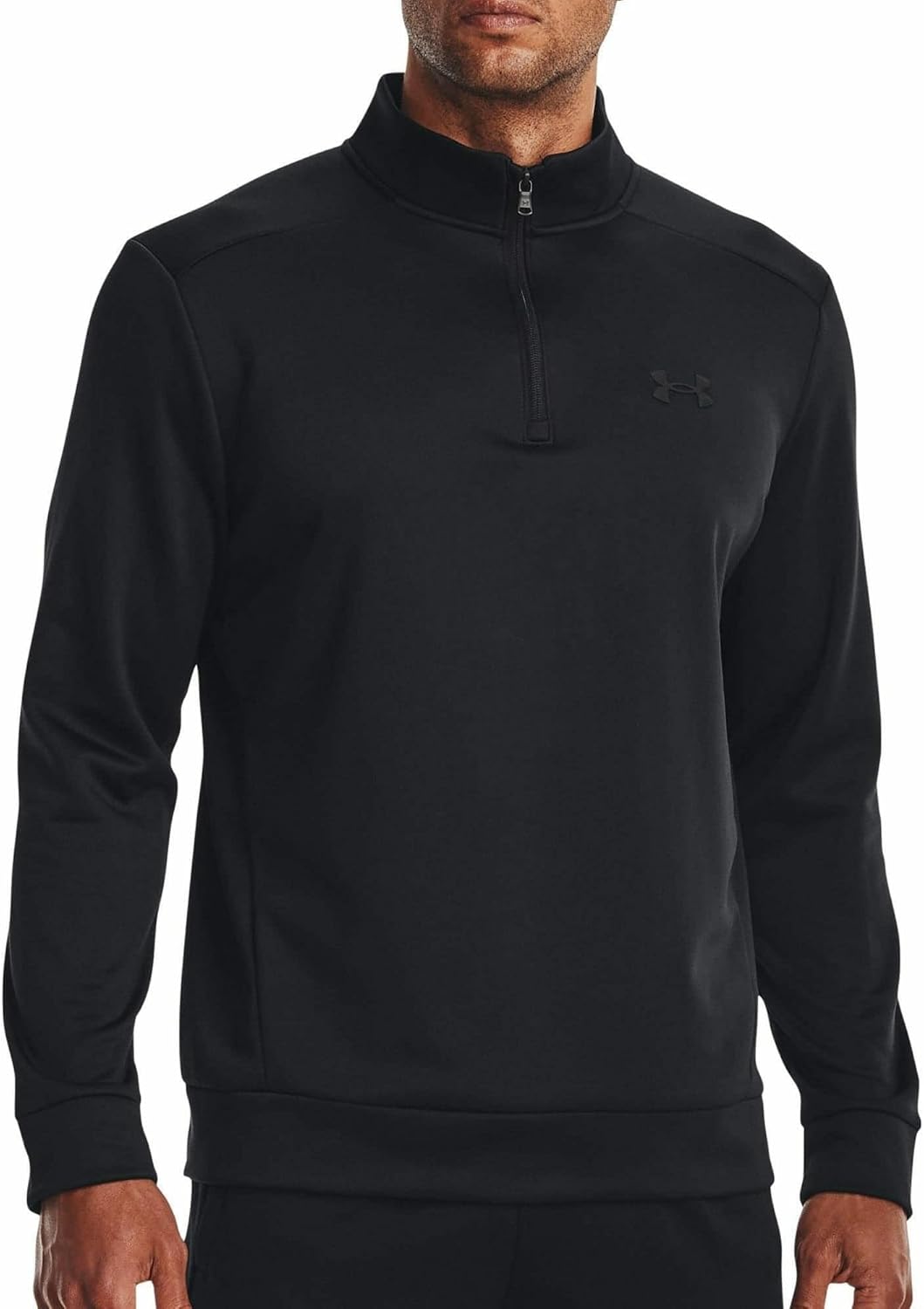 

Under Armour мужская флисовая толстовка 1/4 молнии, (001) Black/Black