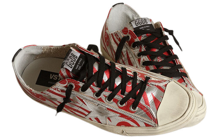 Кроссовки для скейтбординга V-Star мужские, низкие, красные Golden Goose — фото 3