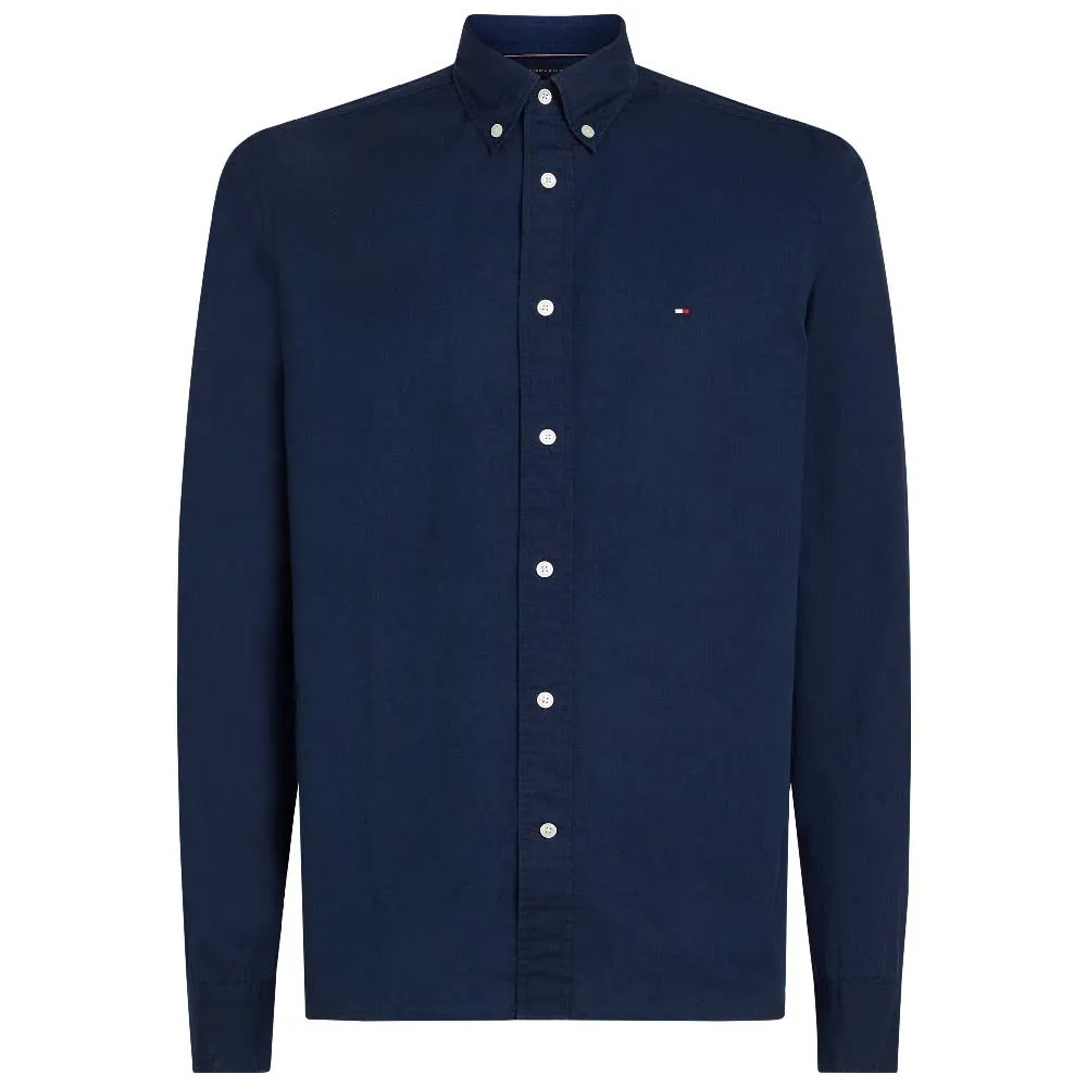 

Рубашка Tommy Hilfiger Flex Solid Regular Fit, синий