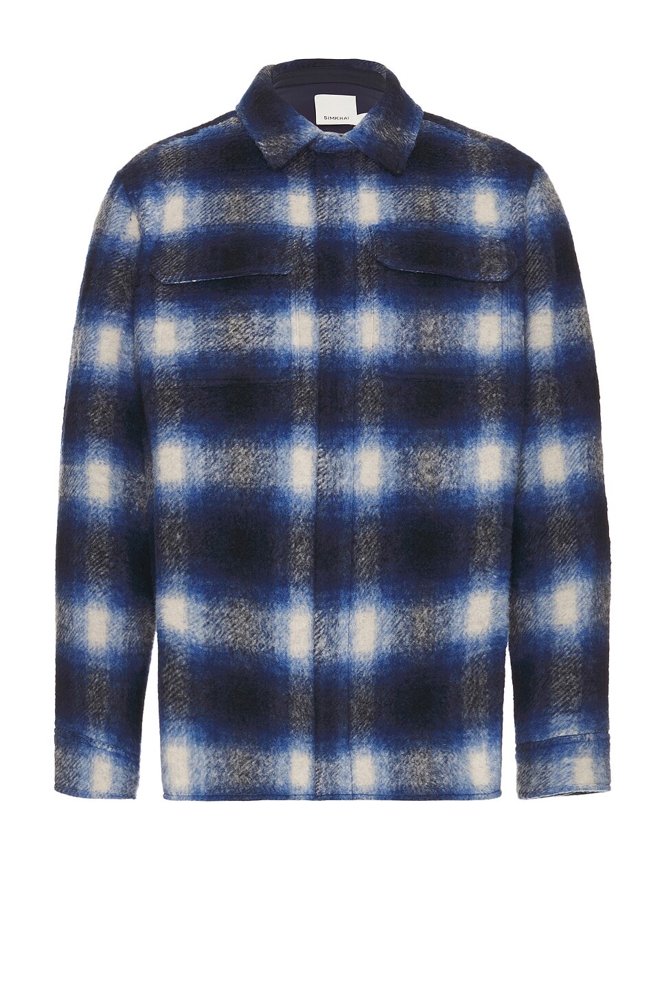 

Куртка-рубашка в клетку Caleb Simkhai, цвет Charcoal Granite Plaid