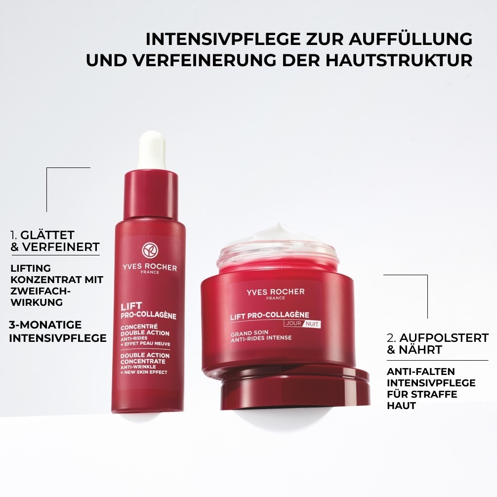 Сыворотка Yves Rocher — Lift pro-collagene anti-falten intensivpflege für straffe haut , объем, 75 мл — фото 4