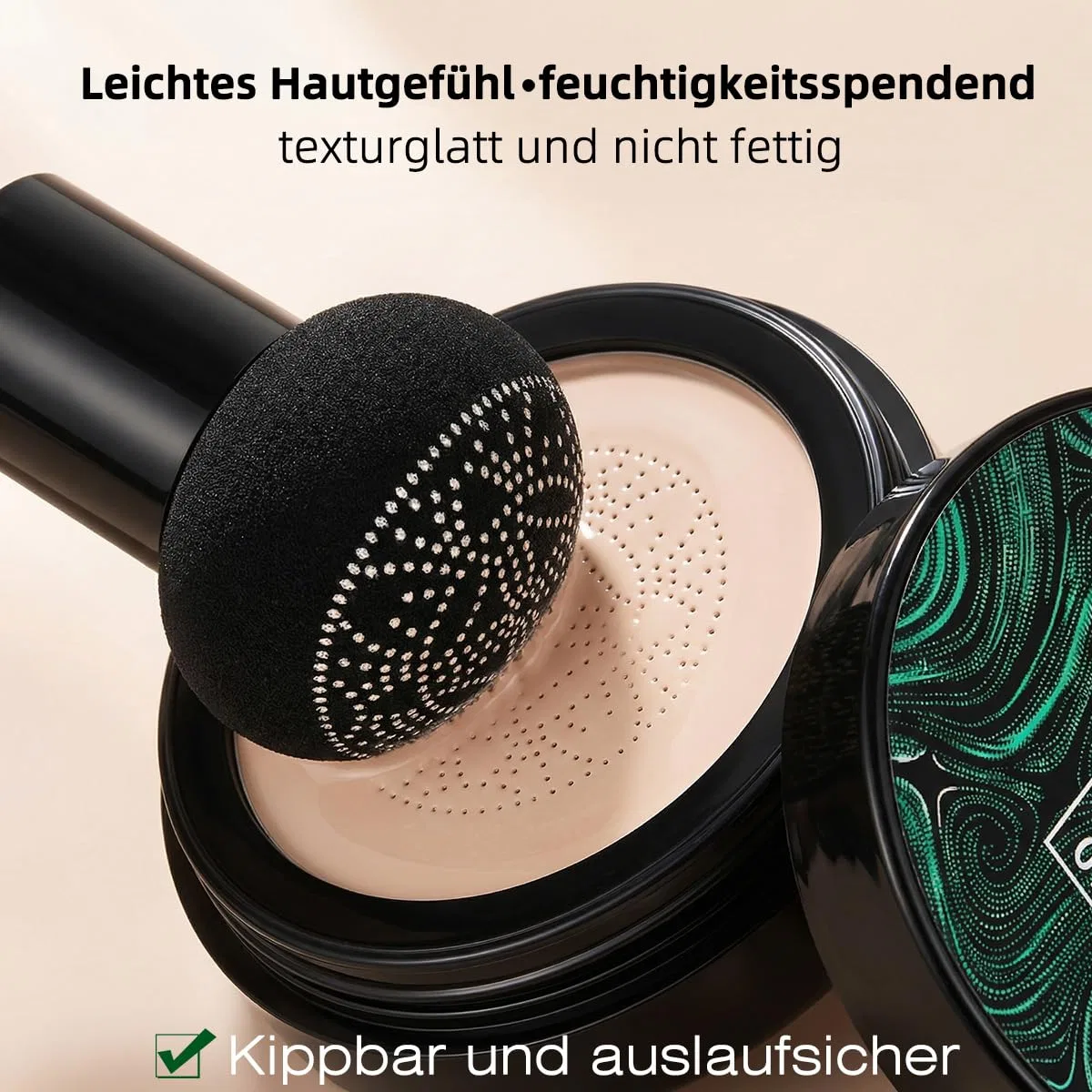Тональная основа CC Cream Air Cushion Foundation с грибовидным спонжем, 20 г, натуральный Siamhoo, Natural — фото 2
