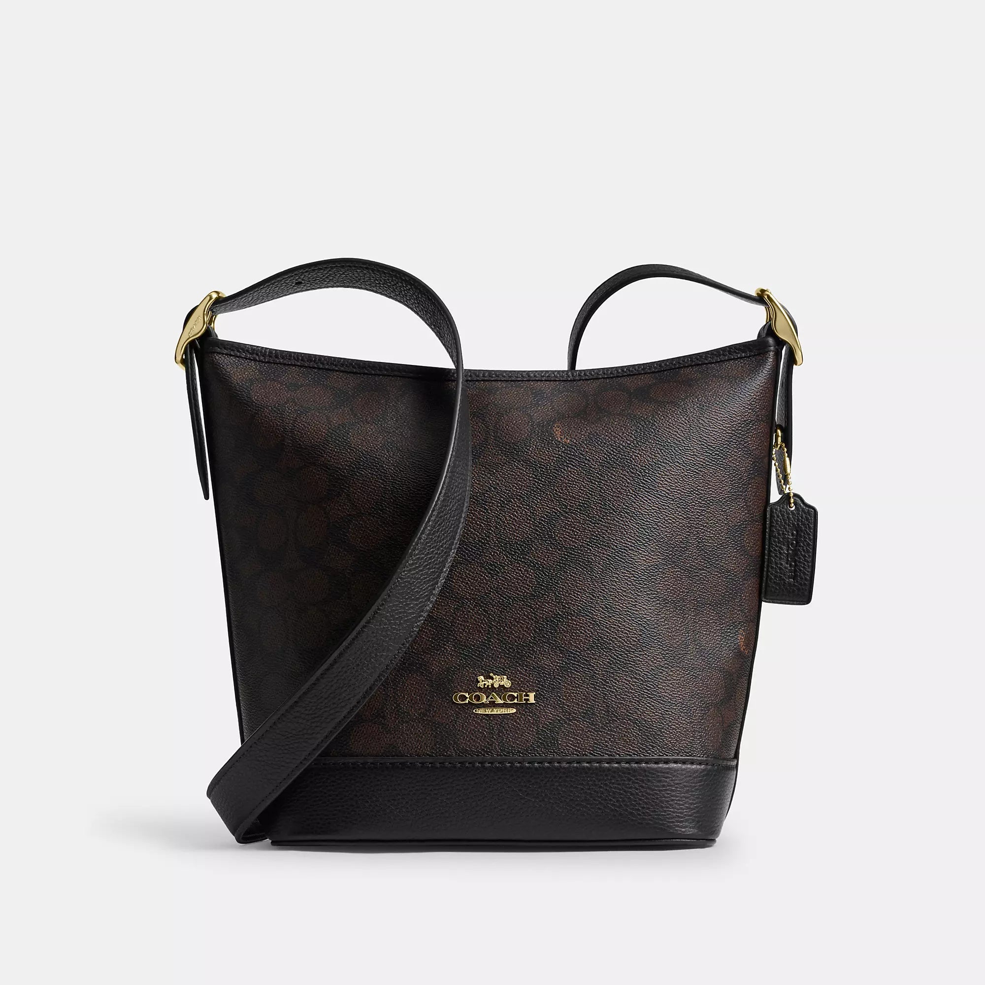 

Coach Outlet Jude Сумка из фирменного полотна, золотой/черный