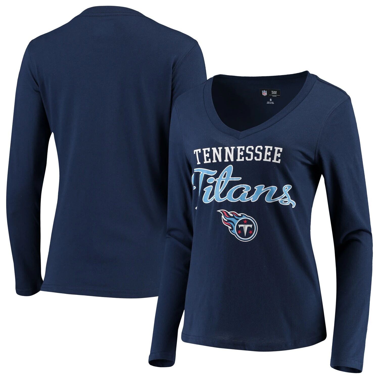 

Женская темно-синяя футболка G-III 4Her by Carl Banks Tennessee Titans Post Season с длинными рукавами и v-образным вырезом G-III, Синий, Женская темно-синяя футболка G-III 4Her by Carl Banks Tennessee Titans Post Season с длинными рукавами и v-образным в