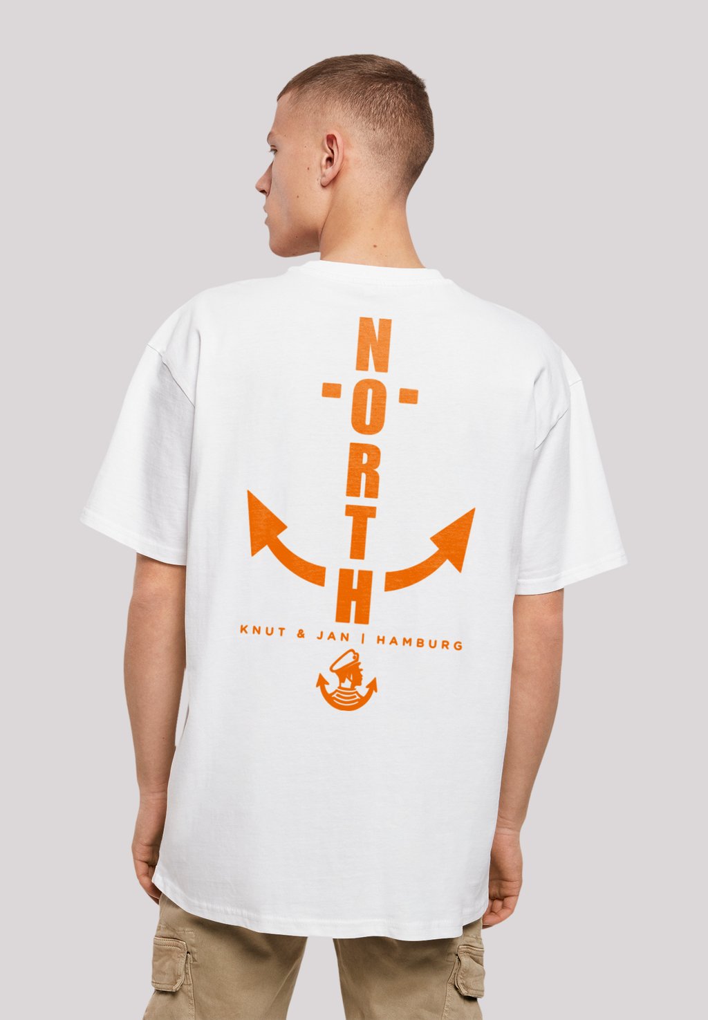 

Футболка с принтом NORTH ANKER KNUT JAN HAMBURG F4NT4STIC, белый