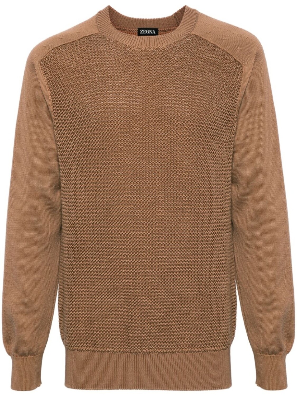 

Zegna вязаный джемпер, коричневый