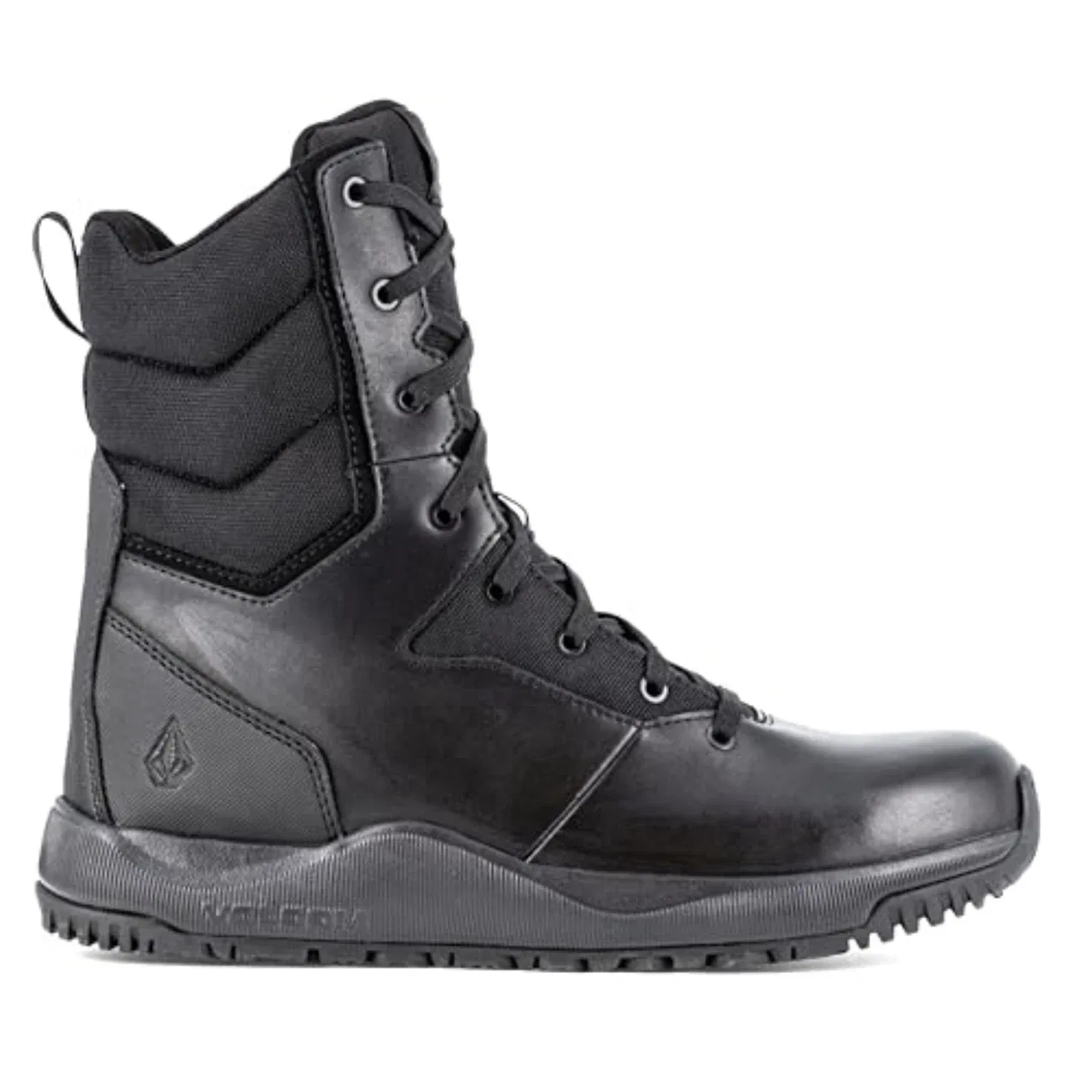 Мужские тактические рабочие ботинки Volcom Street Shield VM30705 W из черной кожи, высота подошвы 8 дюймов, модель VER871 — фото 3