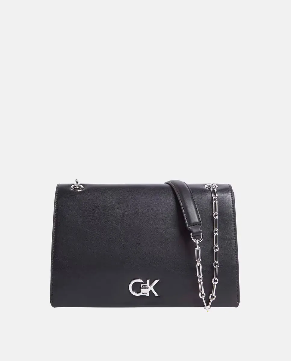 

Трансформируемая сумка через плечо с клапаном Calvin Klein, чёрный, Черный, Трансформируемая сумка через плечо с клапаном Calvin Klein, чёрный