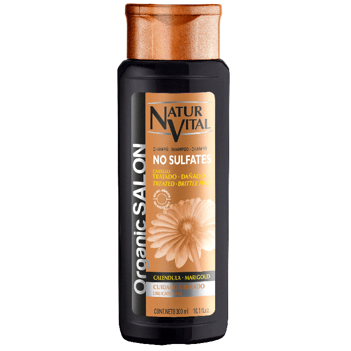 

Шампунь organic salon champú sin sulfatos cuidado delicado Naturvital, объем 300 мл