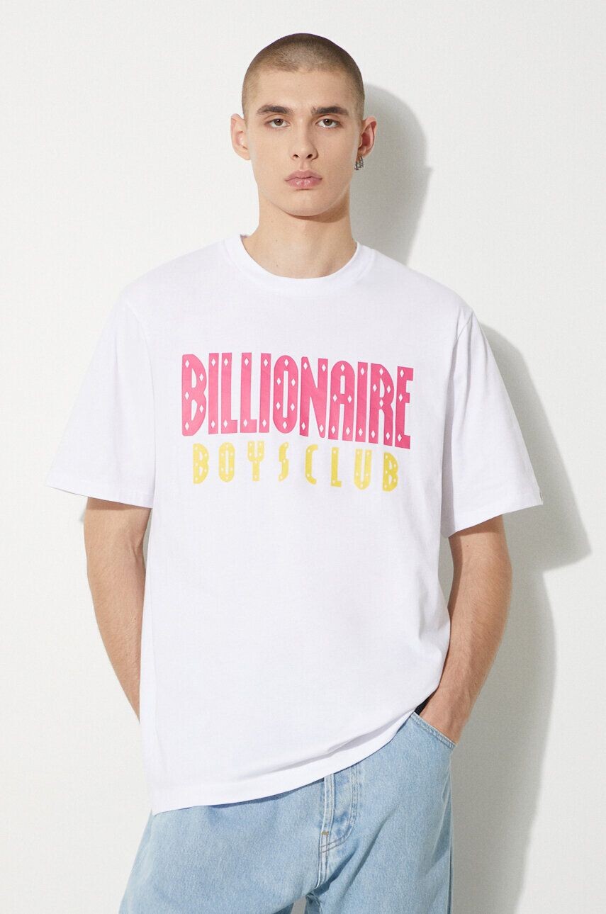 

Хлопковая футболка прямого логотипа Billionaire Boys Club, белый