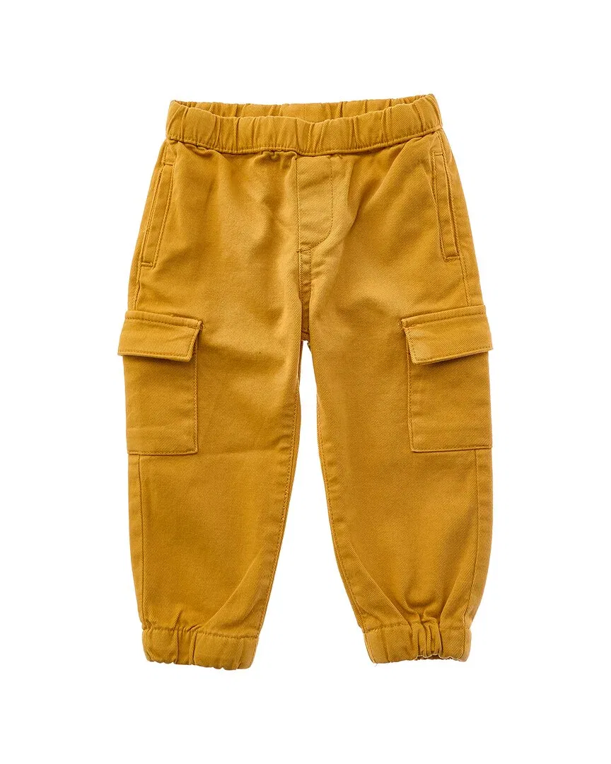Детские спортивные штаны Mayoral Baby Denim Jogger Pant, желтый — фото 2