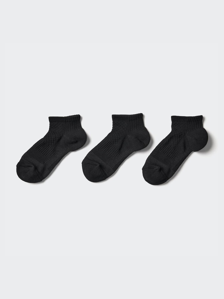 

Короткие носки, 3 пары Uniqlo, цвет 09 черный
