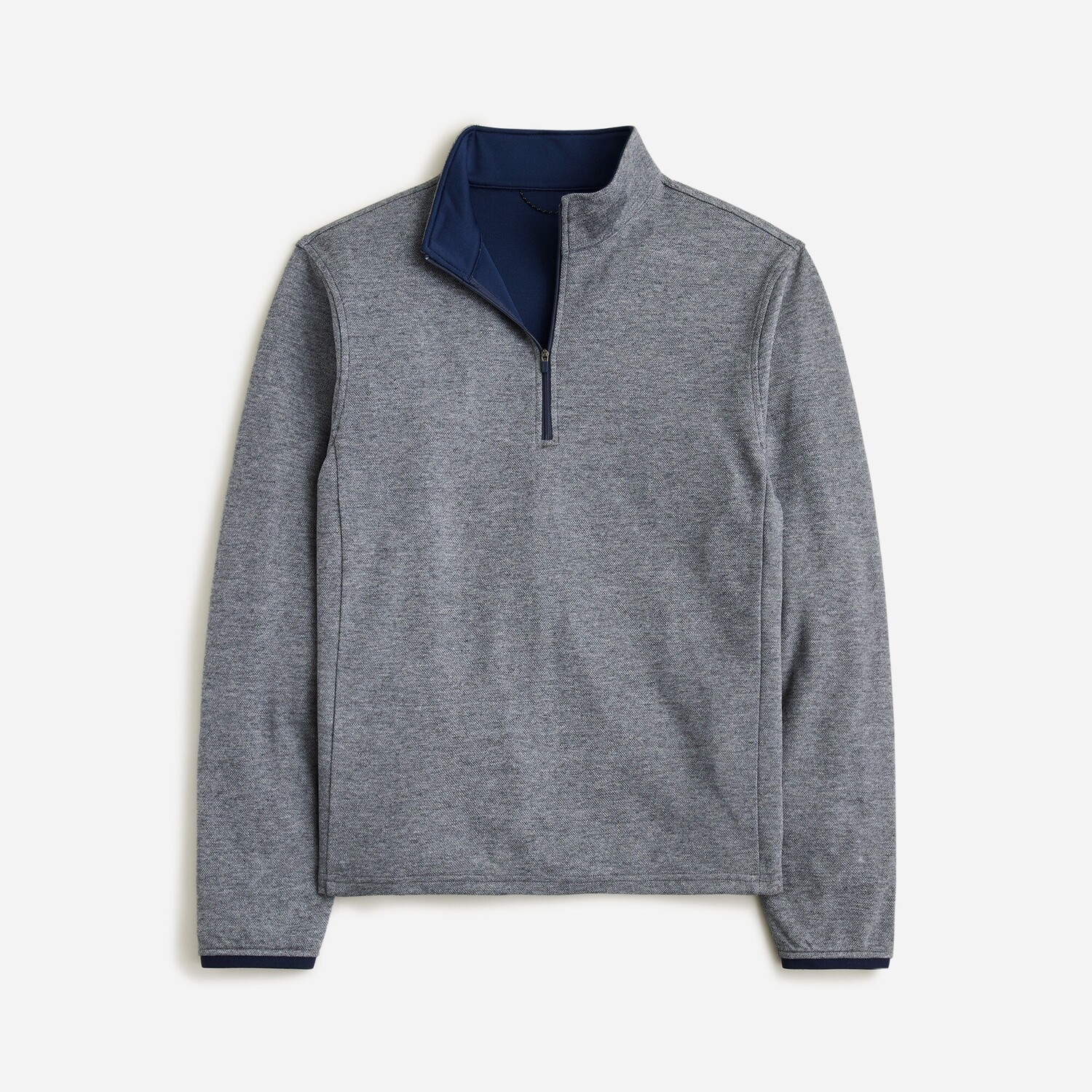 

Функциональный свитер с полумолнией и технологией Coolmax J.Crew, синий