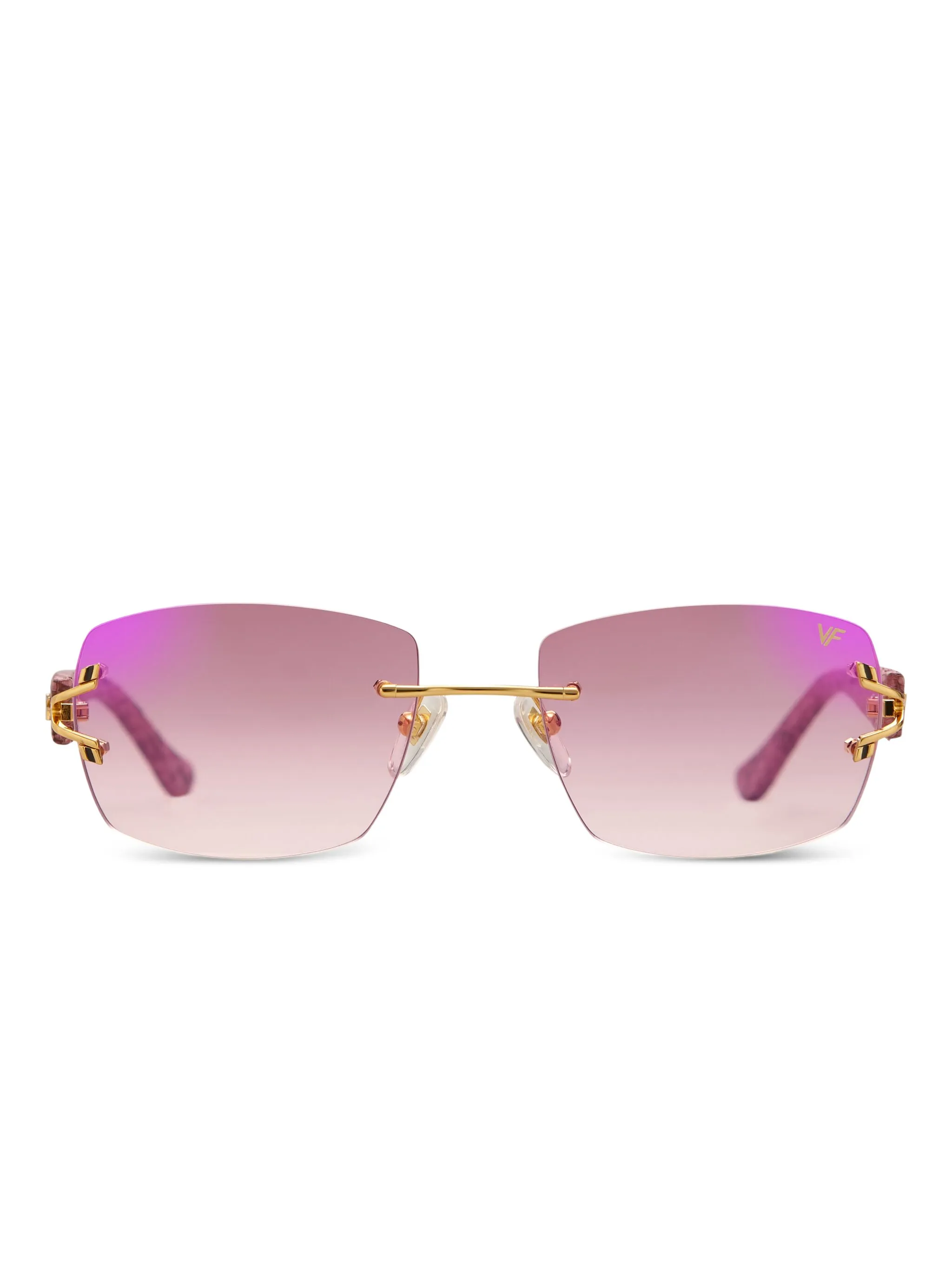 

Солнцезащитные очки Bal Harbor в безободковой оправе Vintage Frames Company, золотистый