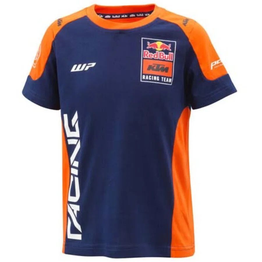Детская футболка команды Red Bull 2025 года Ktm Powerwear, Orange/Blue