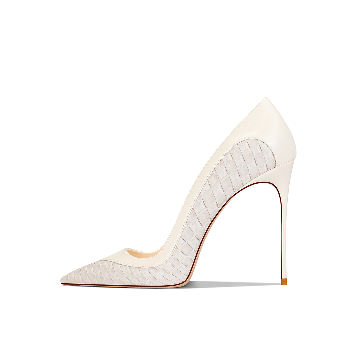 

YUTIANAI Стройные каблуки мужские на высоком каблуке Ecru 8 см, цвет Ecru 8cm