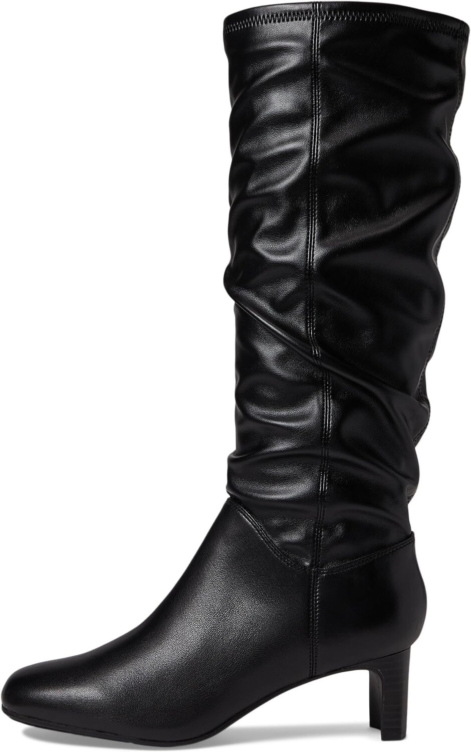 Сапоги женские Clarks Kyndall Rise высокие на каблуке, черный — фото 4