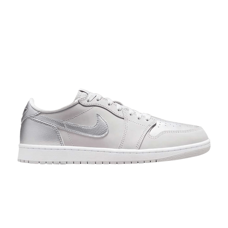 

Кроссовки Air Jordan Air Jordan 1 Retro Low OG 'Metallic Silver' Briefcase Special Box, серый